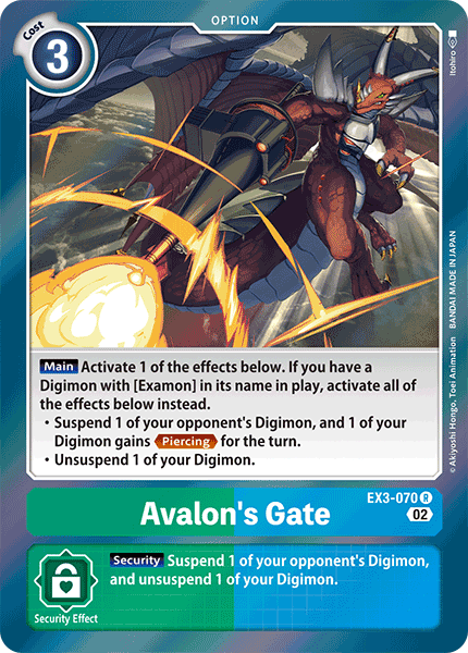 EX3-070 Avalon's Gate Single