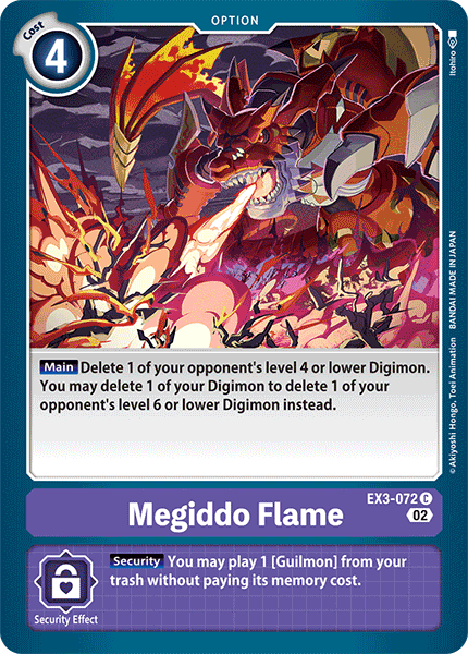 EX3-072 Megiddo Flame Single