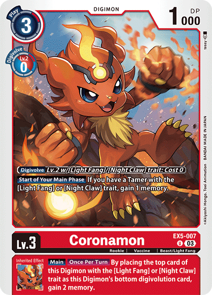 EX5-007 Coronamon Single