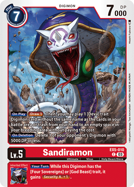 EX5-010 Sandiramon Single