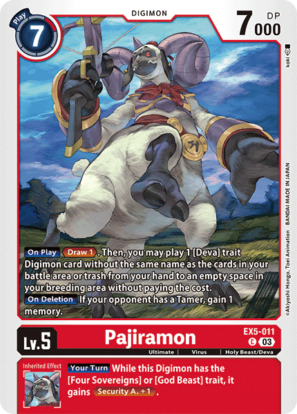 EX5-011 Pajiramon Single