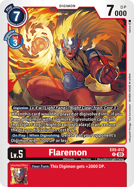 EX5-012 Flaremon Single