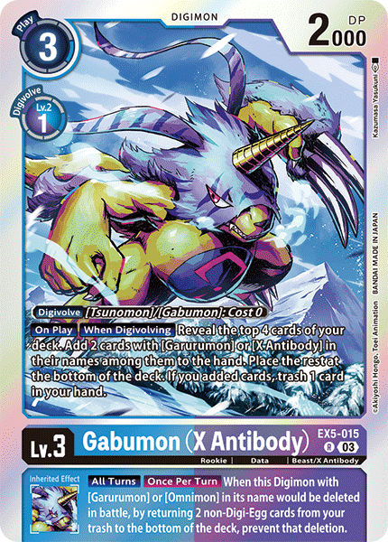 EX5-015 Gabumon (X Antibody) Single