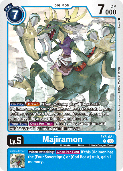 EX5-021 Majiramon Single