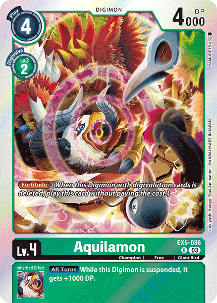 EX5-036 Aquilamon Single