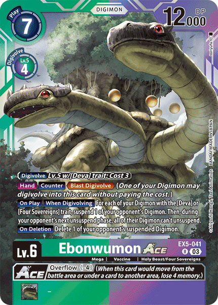 EX5-041 Ebonwumon ACE Single