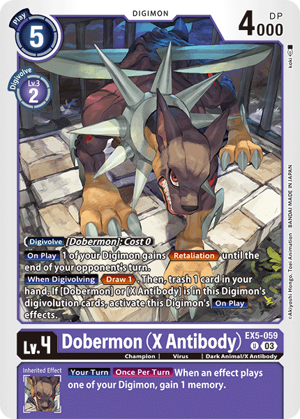 EX5-059 Dobermon (X Antibody) Single