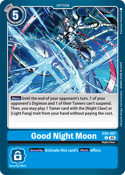 EX5-067 Good Night Moon Single