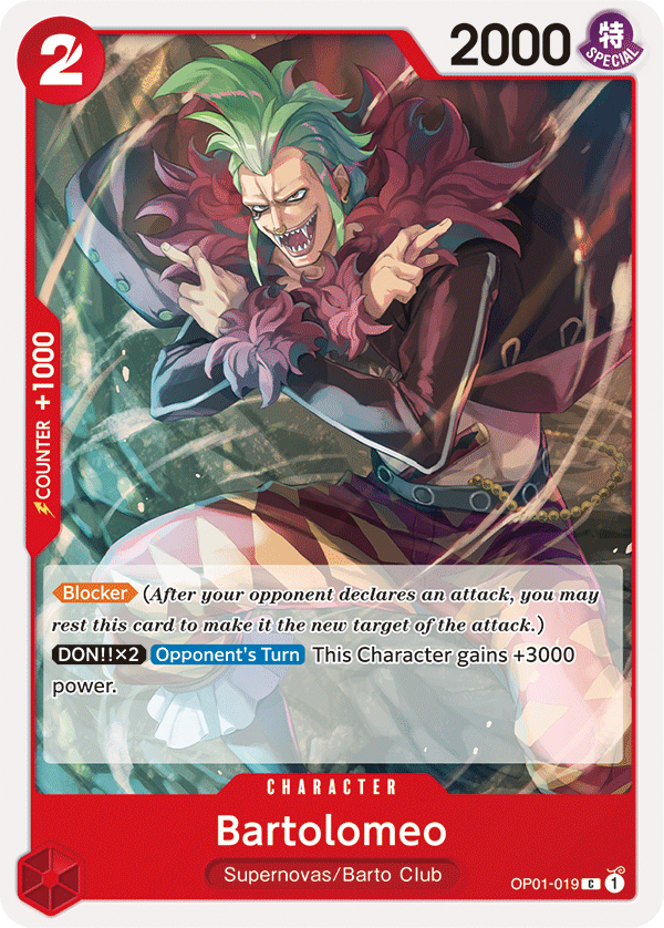 OP01-019 Bartolomeo Single