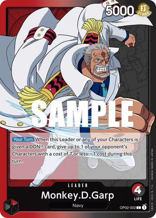 OP02-002 Monkey.D.Garp Single