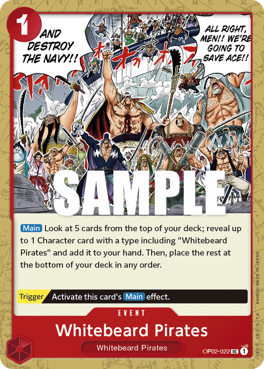 OP02-022 Whitebeard Pirates Single