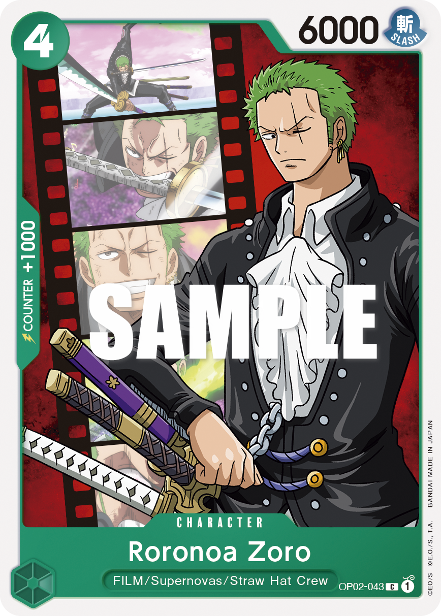 OP02-043 Roronoa Zoro Single