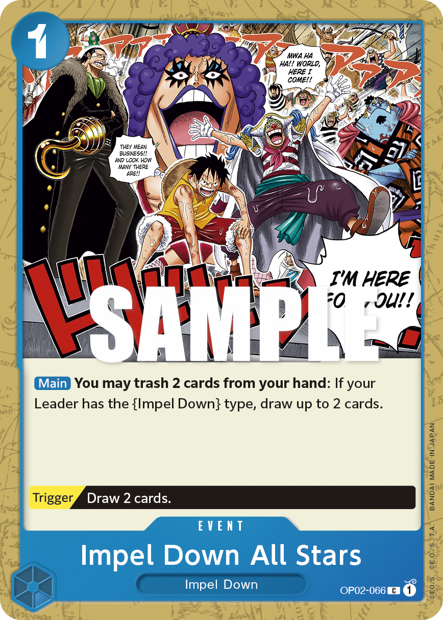 OP02-066 Impel Down All Stars Single