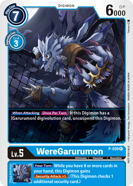 P-008 WereGarurumon Single