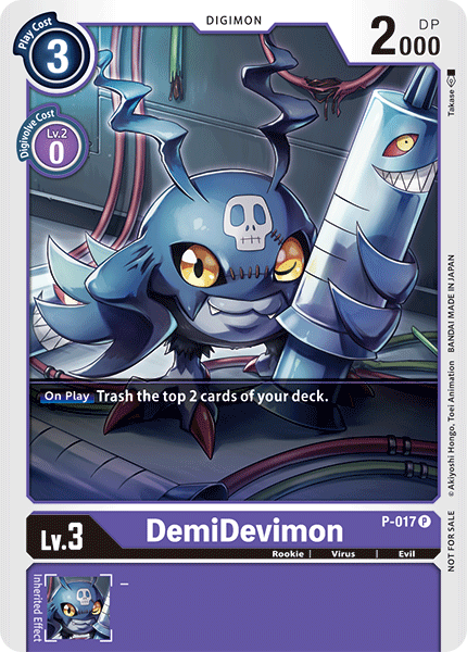 P-017 DemiDevimon RB Foil Single