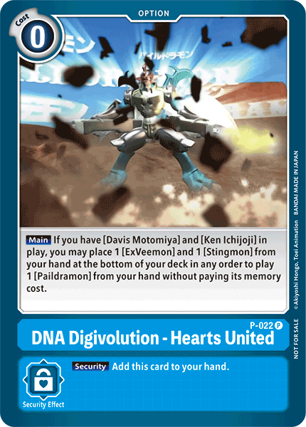 P-022 DNA Digivolution - Hearts United Single