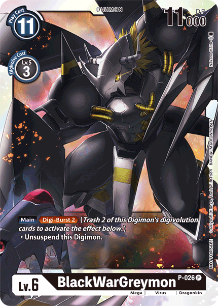 P-026 BlackWarGreymon Single