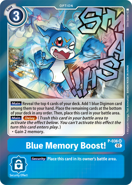 P-036 Blue Memory Boost! Single