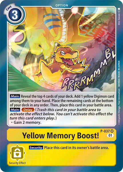 P-037 Yellow Memory Boost! Single