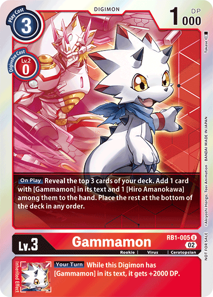 RB1-005 Gammamon(Box Topper) Single