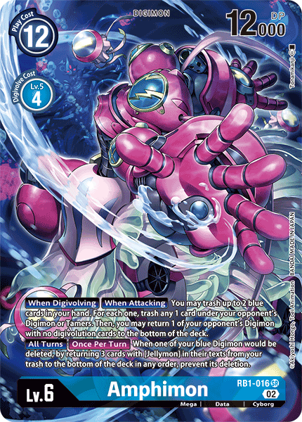 RB1-016 Amphimon (Textured Alternate Art) Single