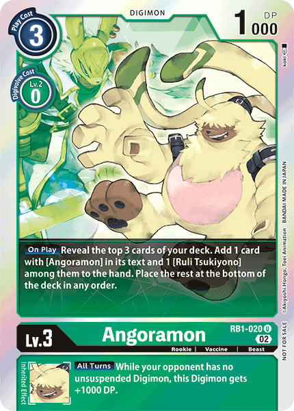 RB1-020 Angoramon (Box Topper) Single