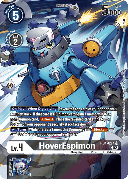 RB1-027 HoverEspimon (Textured Alternate Art) Single