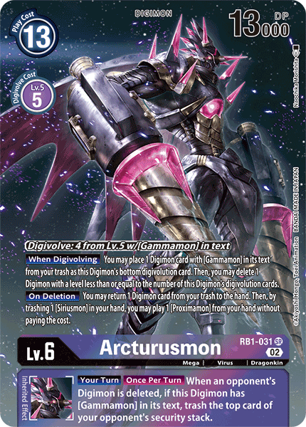 RB1-031 Arcturusmon (Textured Alternate Art) Single