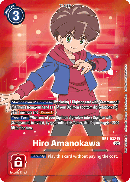 RB1-032 Hiro Amanokawa (Box Topper) Single