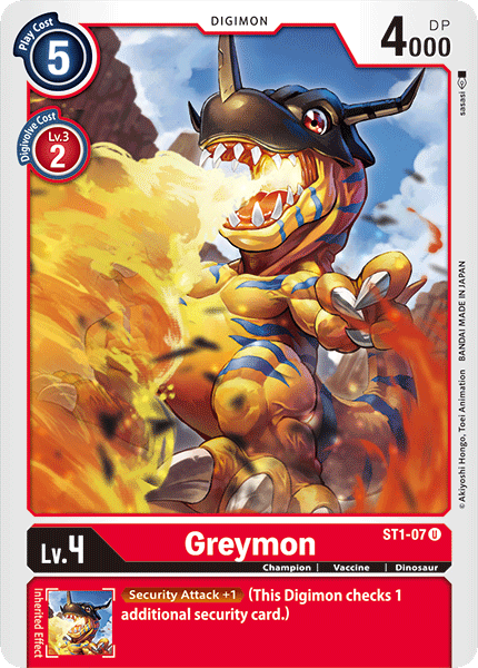 ST1-07 Greymon RB Foil Single