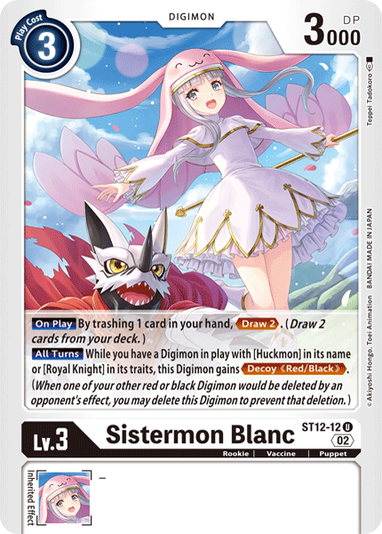 ST12-12 Sistermon Blanc Single