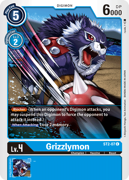 ST2-07 Grizzlymon Single