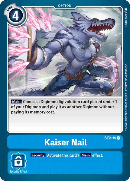 ST2-15 Kaiser Nail RB Foil Single