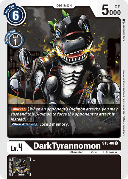 ST5-08 DarkTyrannomon Single