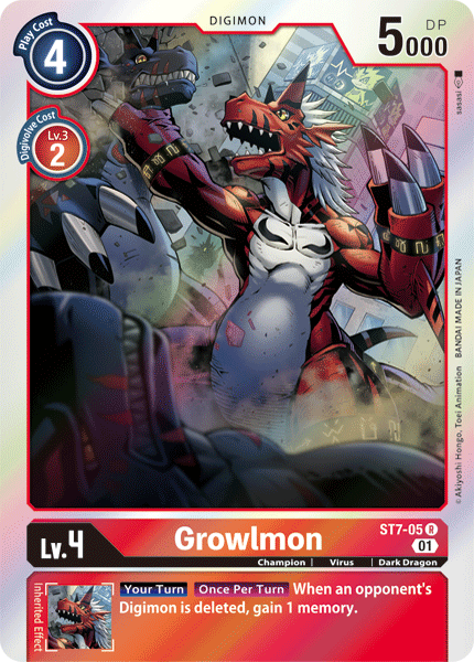 ST7-05 Growlmon Single