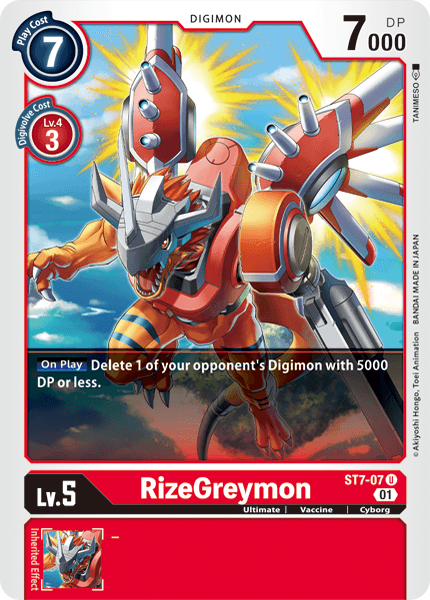 ST7-07 RizeGreymon Single