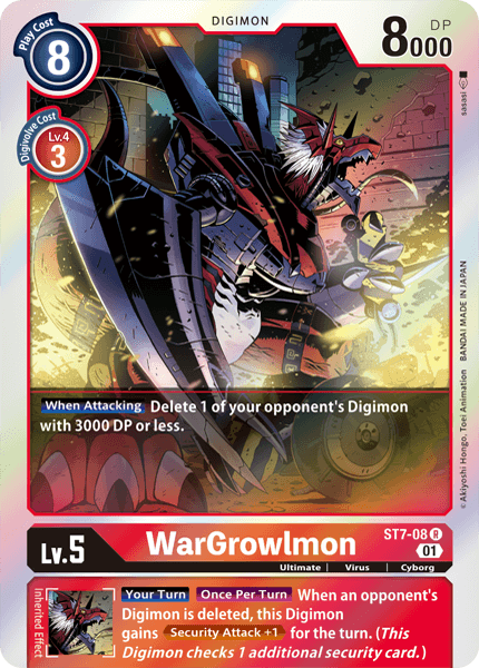 ST7-08 WarGrowlmon Single