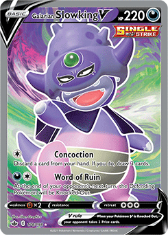 SWSH06 Galarian Slowking V Full Art