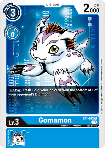 EX1-012 Gomamon Single