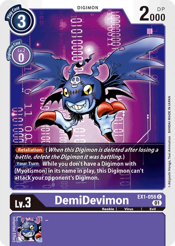 EX1-056 DemiDevimon Single