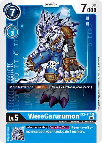 EX1-017 WereGarurumon Single