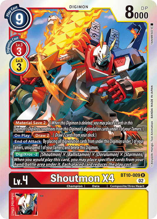 BT10-009 Shoutmon X4 Single