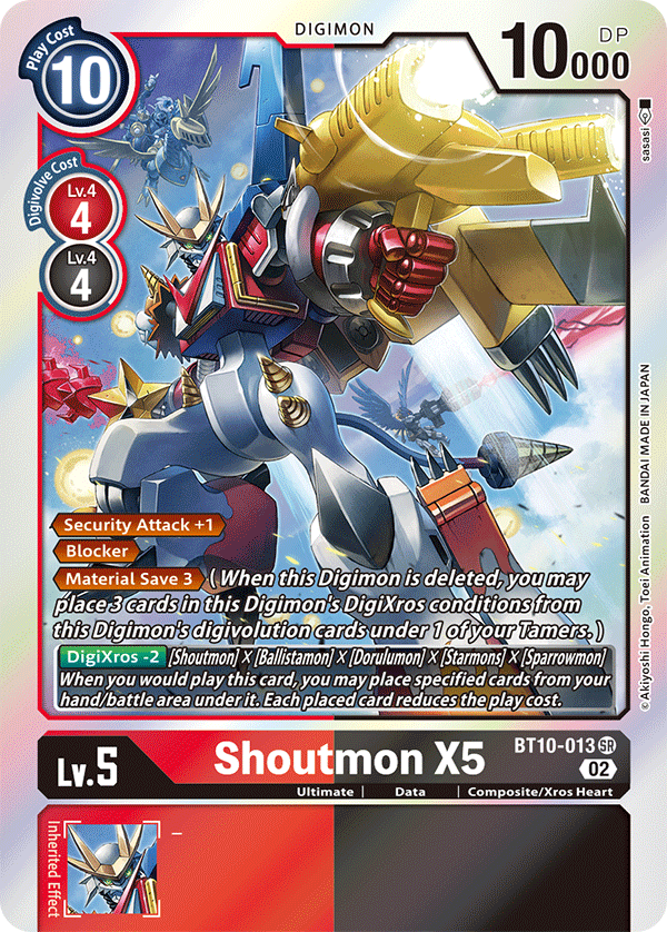 BT10-013 Shoutmon X5 Single