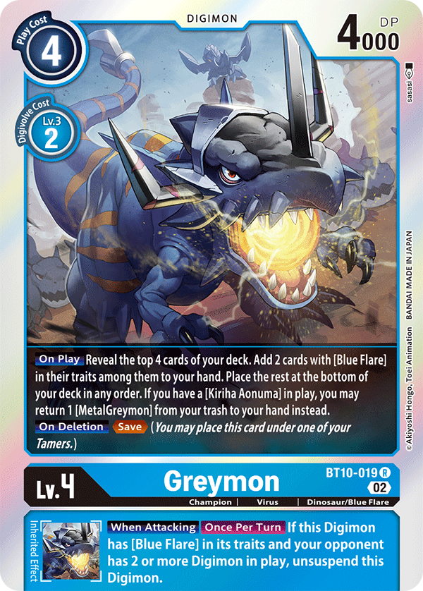 BT10-019 Greymon Single