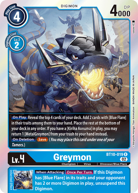 BT10-019 Greymon Single