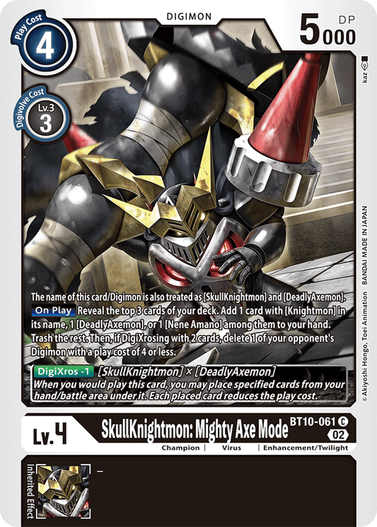 BT10-061 SkullKnightmon: Mighty Axe Mode Single