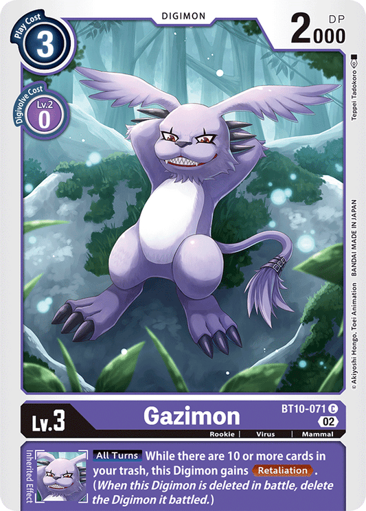 BT10-071 Gazimon Single