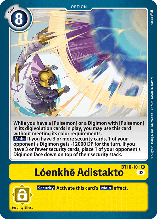 BT10-101 Loenke Adistakto Single