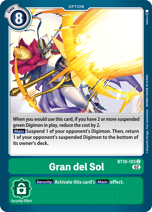 BT10-103 Gran del Sol Single