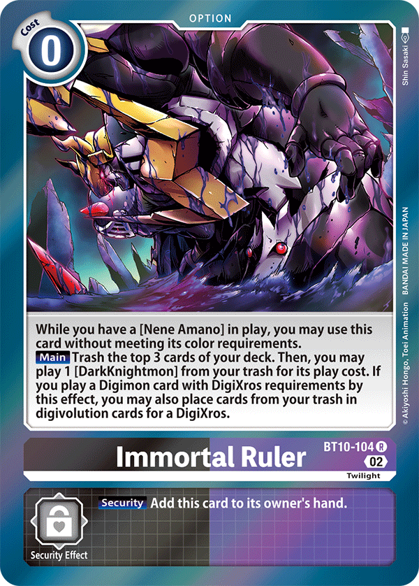 BT10-104 Immortal Ruler Single